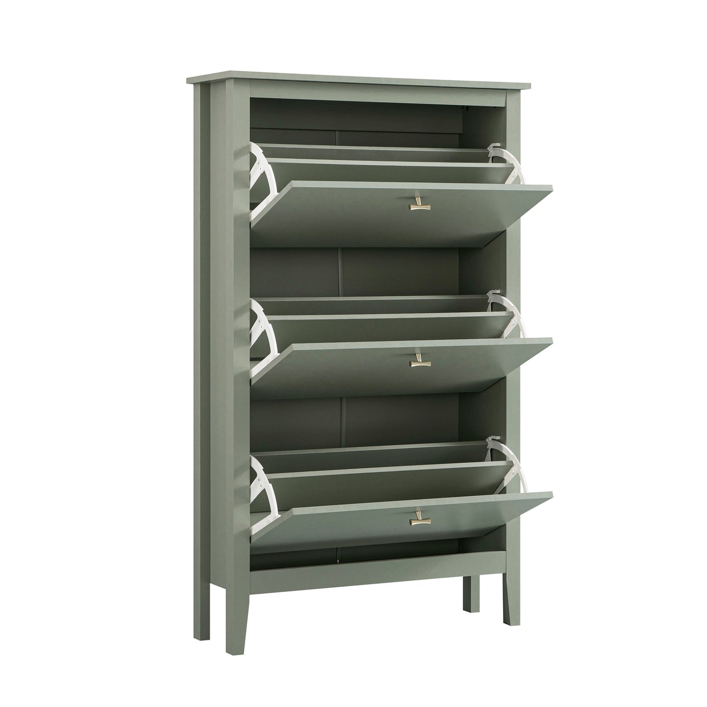 Oakham 3-Tier Shoe Cabinet, Desert Sage