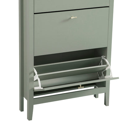 Oakham 3-Tier Shoe Cabinet, Desert Sage
