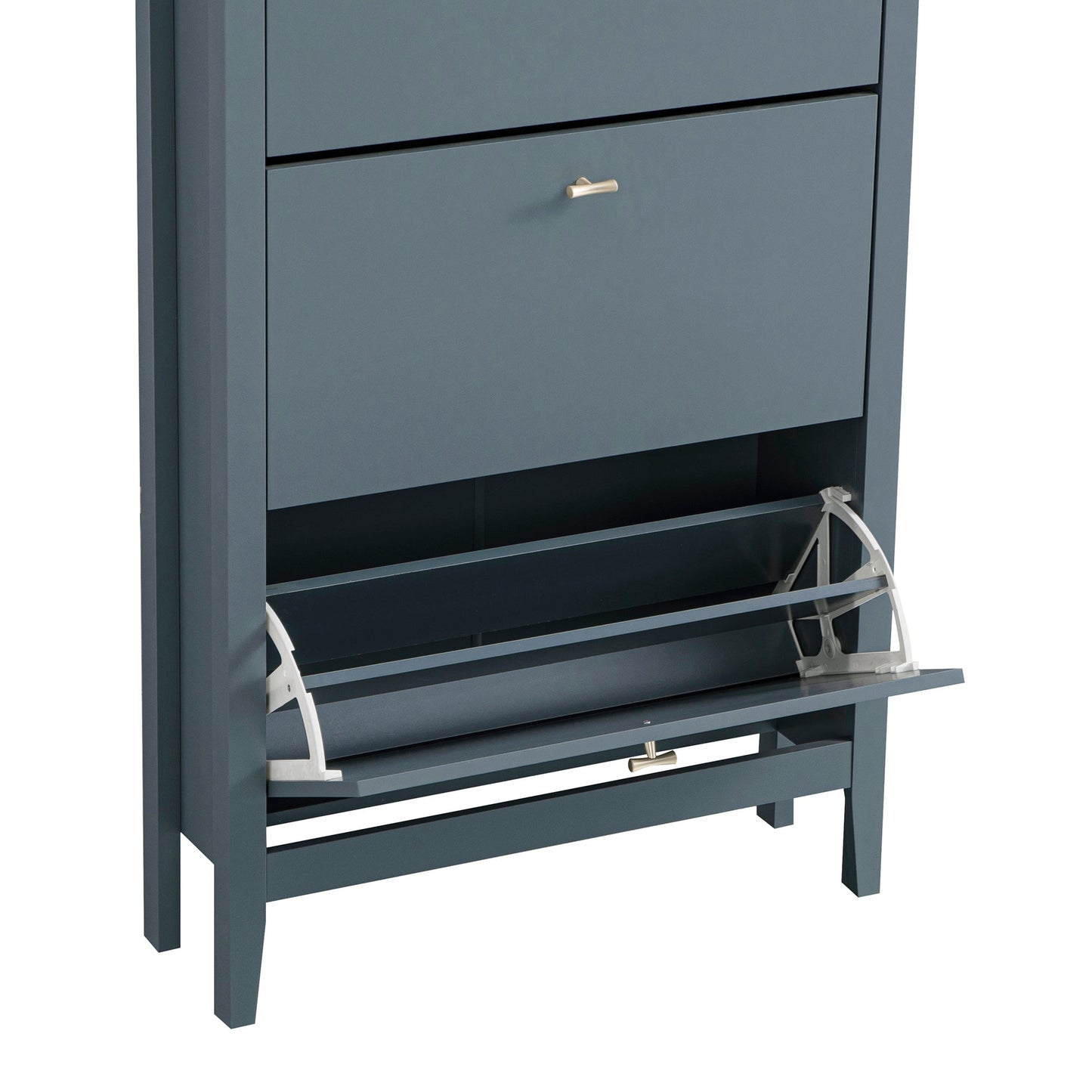 Oakham 3-Tier Shoe Cabinet, Stormy Blue
