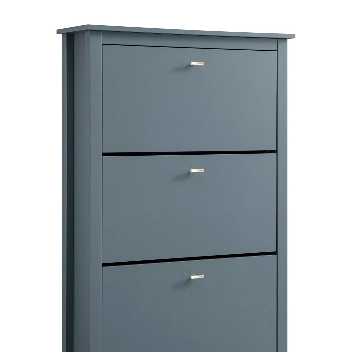 Oakham 3-Tier Shoe Cabinet, Stormy Blue