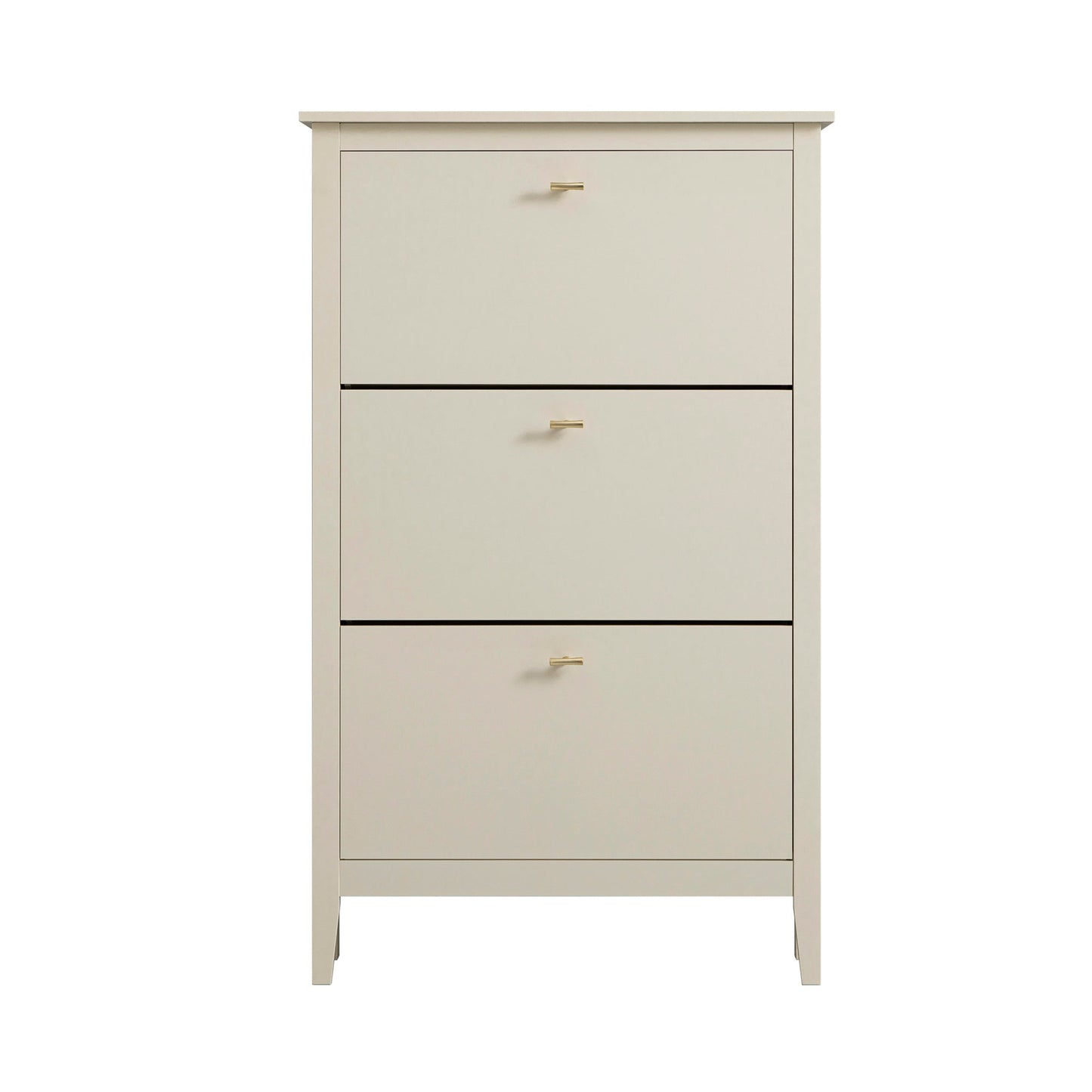 Oakham 3-Tier Shoe Cabinet, Shaded White
