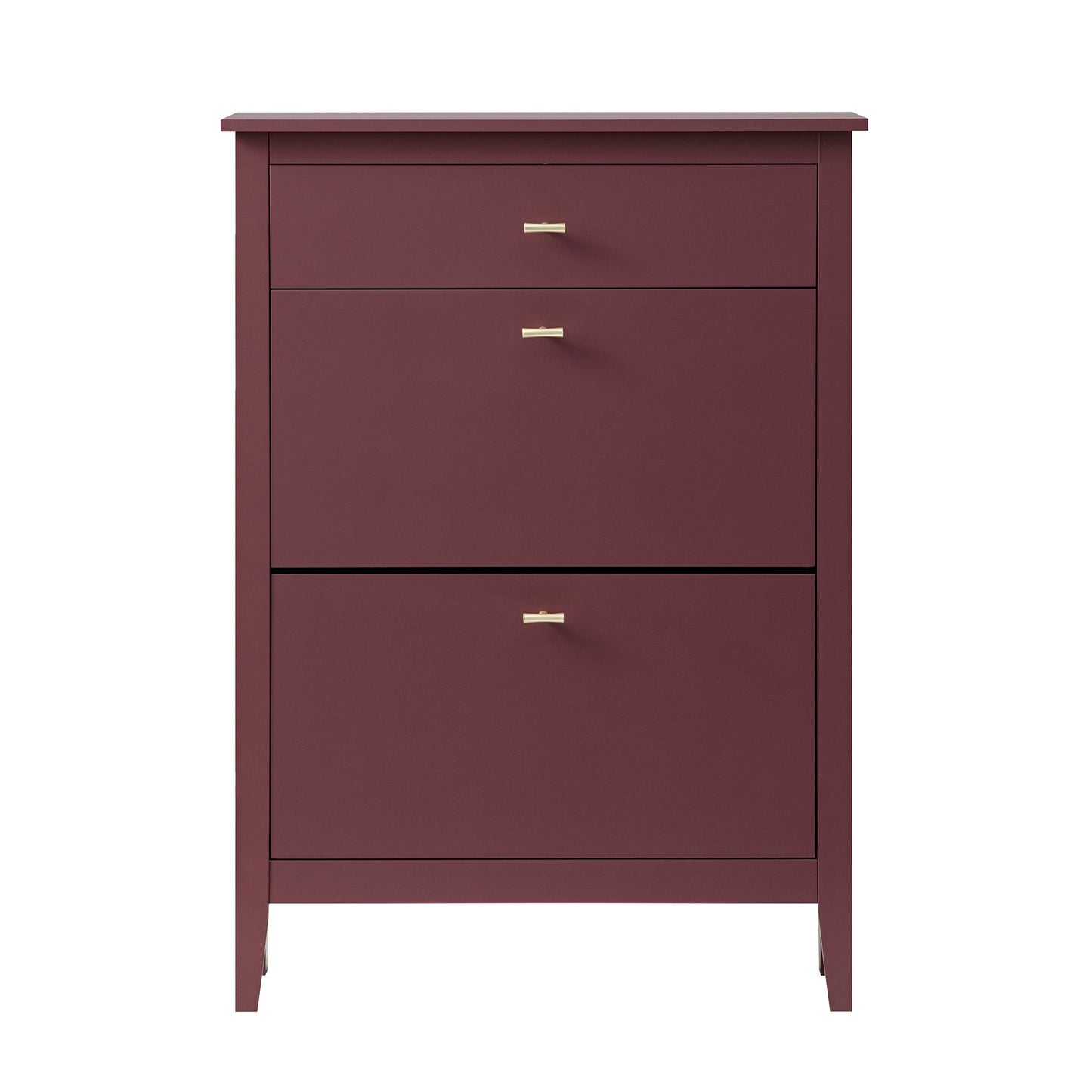 Oakham 2-Tier Shoe Cabinet with Top Drawer, Wild Cherry