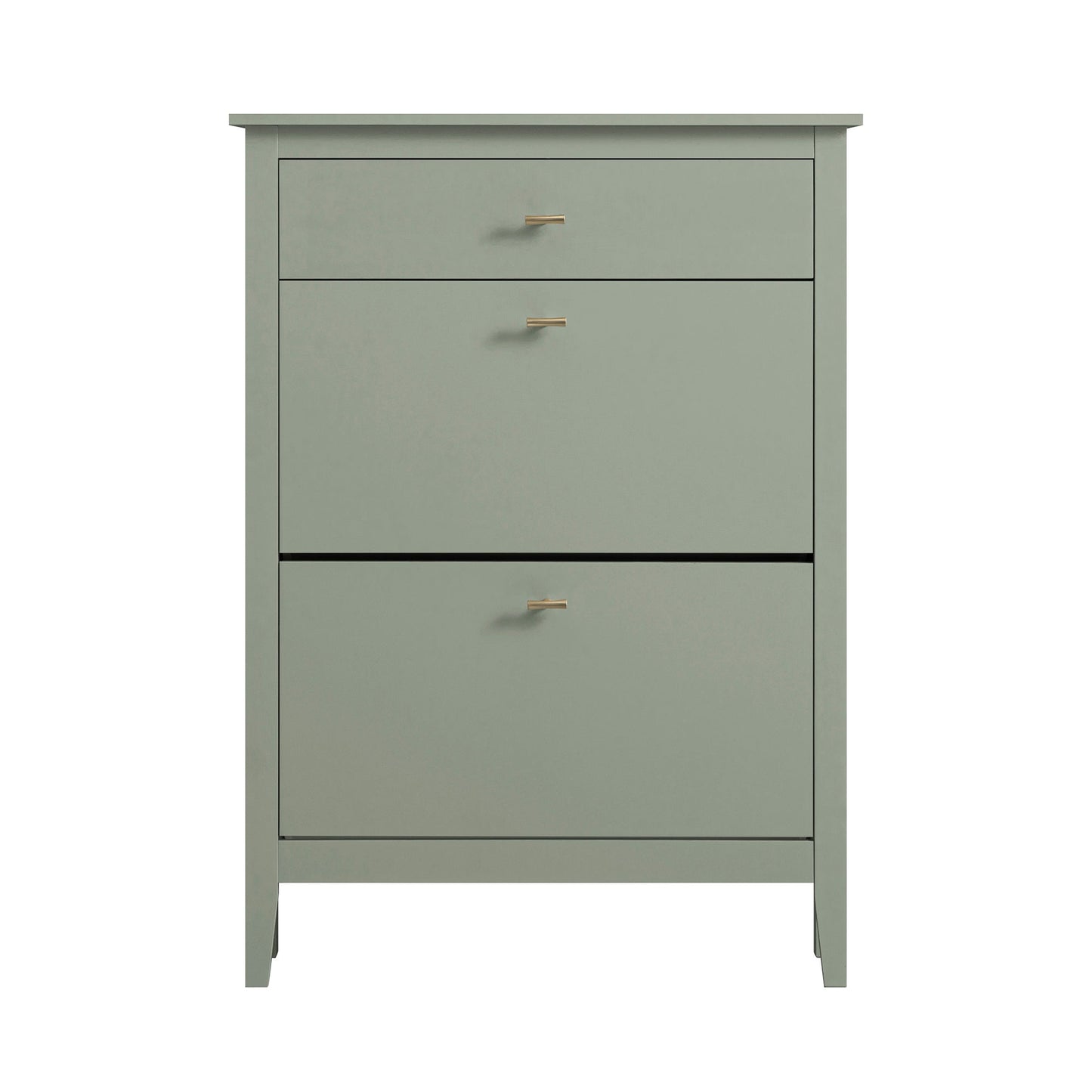 Oakham 2-Tier Shoe Cabinet with Top Drawer, Desert Sage