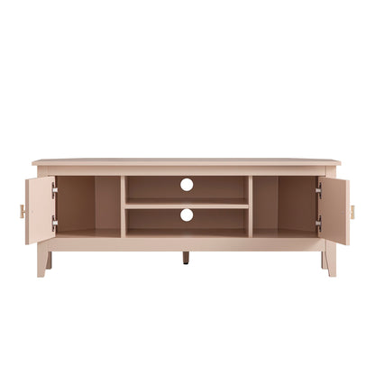Oakham 120cm Corner TV Unit, Nude Pink