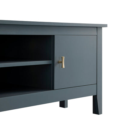 Oakham 120cm Corner TV Unit, Stormy Blue