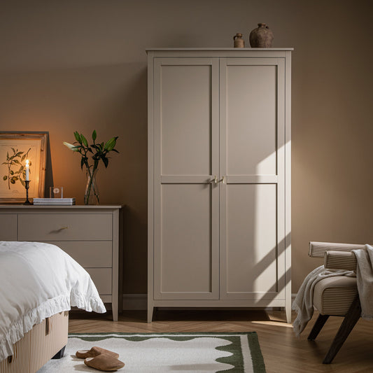 Oakham Double Wardrobe, Deep Greige