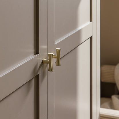 Oakham Double Wardrobe, Deep Greige