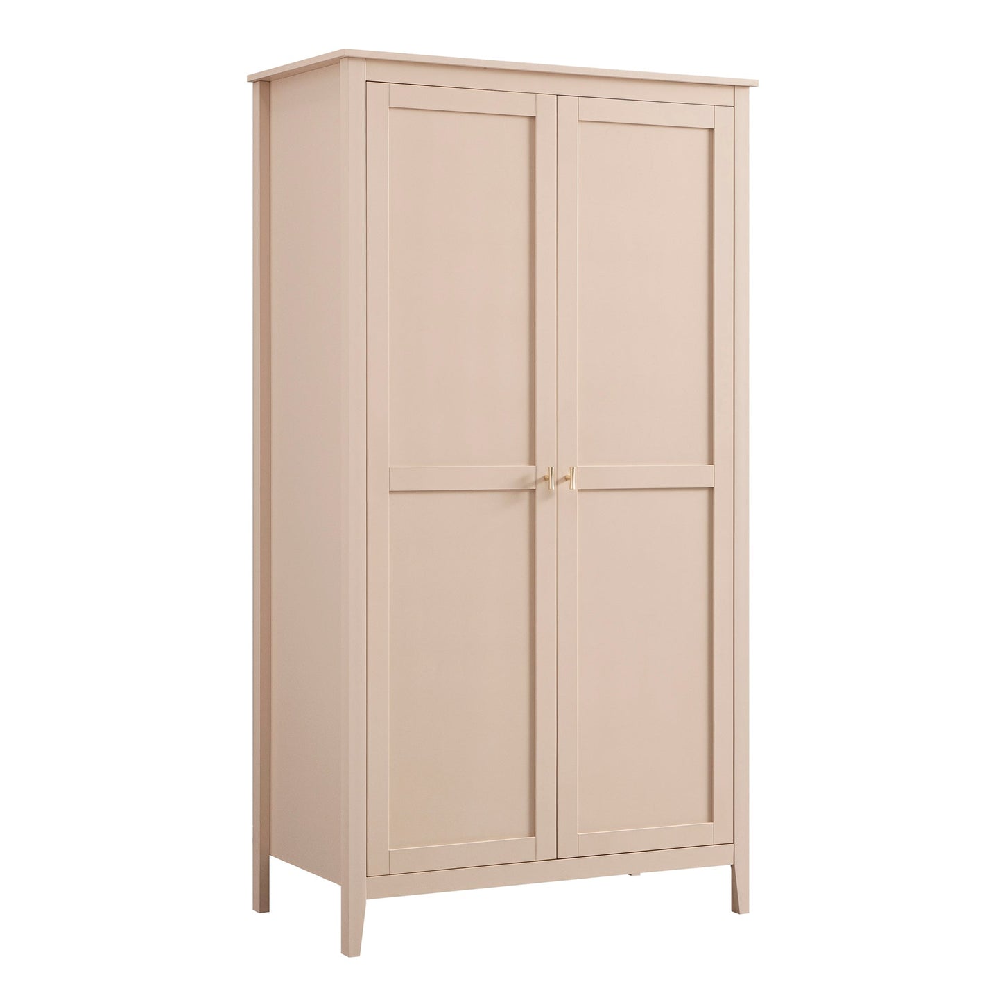 Oakham Double Wardrobe, Nude Pink