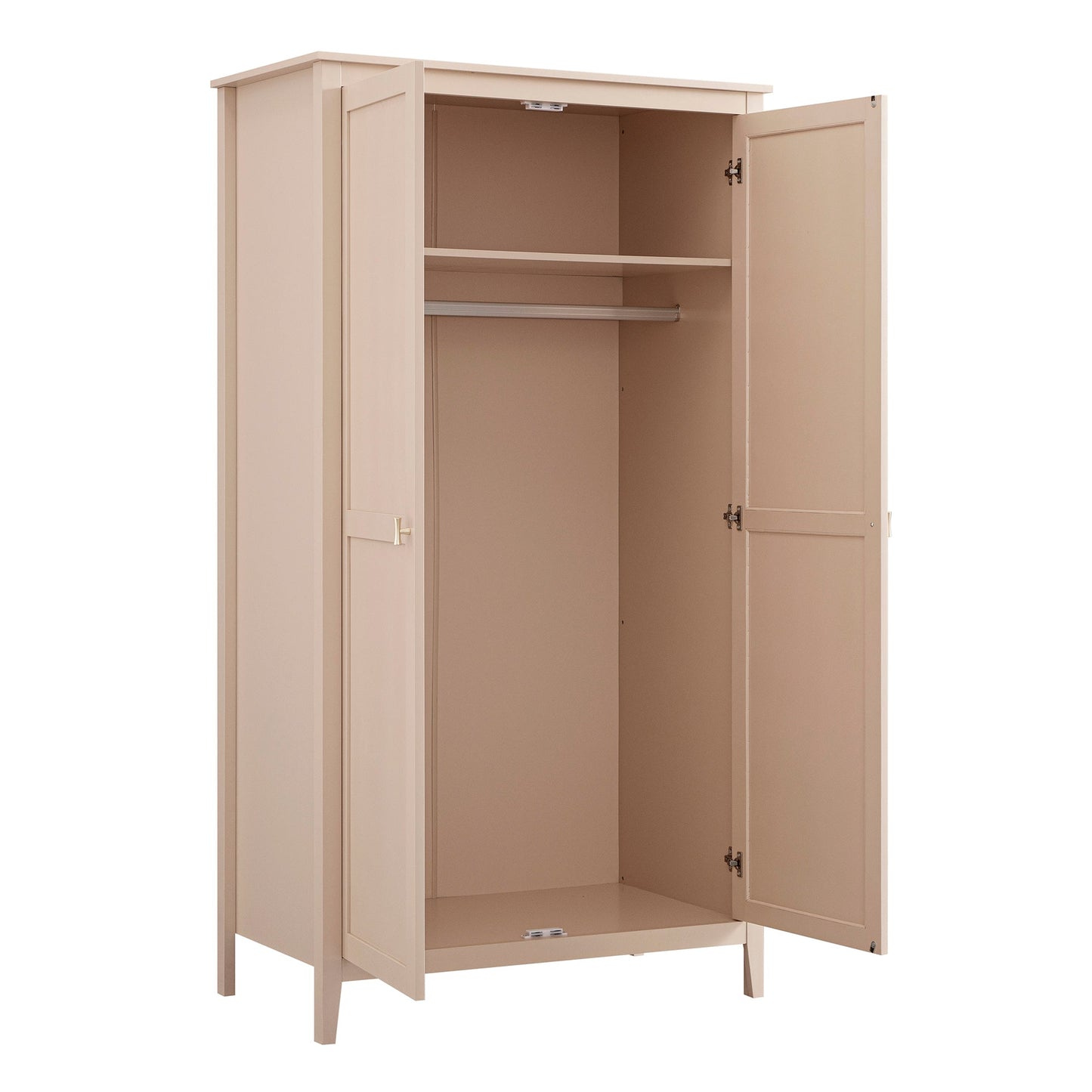 Oakham Double Wardrobe, Nude Pink