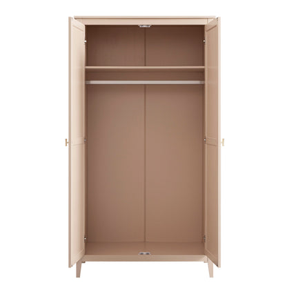 Oakham Double Wardrobe, Nude Pink