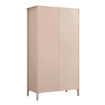 Oakham Double Wardrobe, Nude Pink