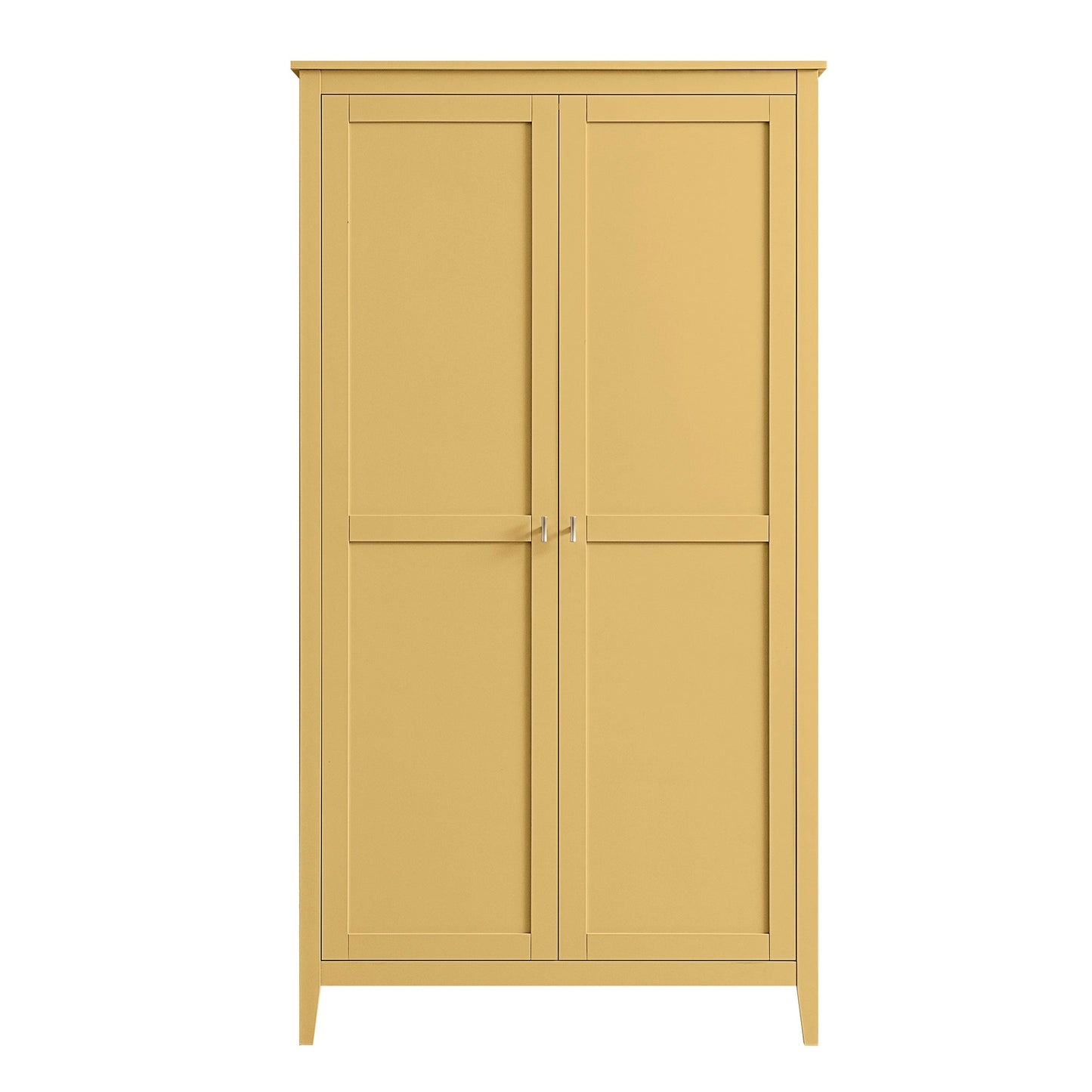 Oakham Double Wardrobe, Rattan Yellow