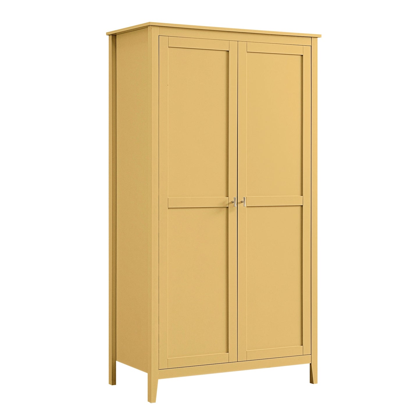Oakham Double Wardrobe, Rattan Yellow