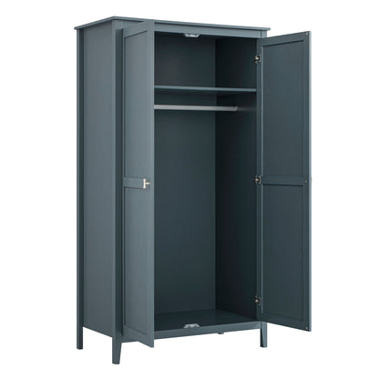 Oakham Double Wardrobe, Stormy Blue
