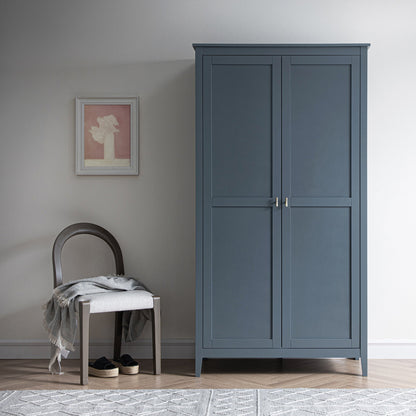 Oakham Double Wardrobe, Stormy Blue