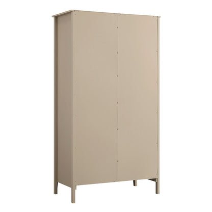 Oakham Mirrored Double Wardrobe, Deep Greige