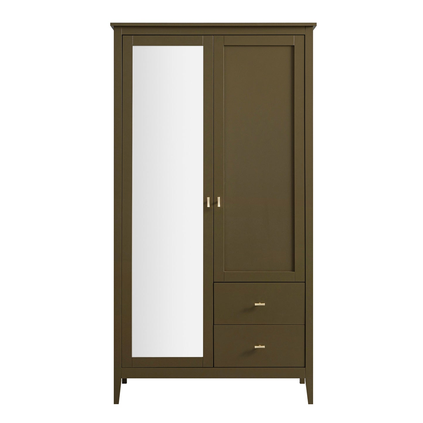 Oakham Mirrored Double Wardrobe, Olive Grove