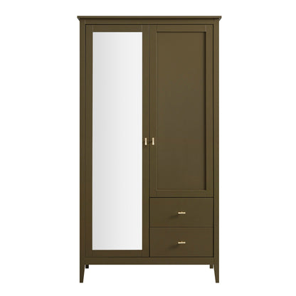 Oakham Mirrored Double Wardrobe, Olive Grove