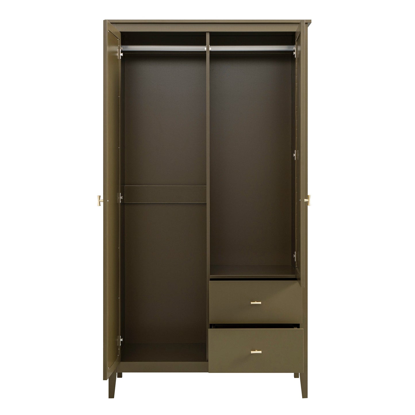 Oakham Mirrored Double Wardrobe, Olive Grove