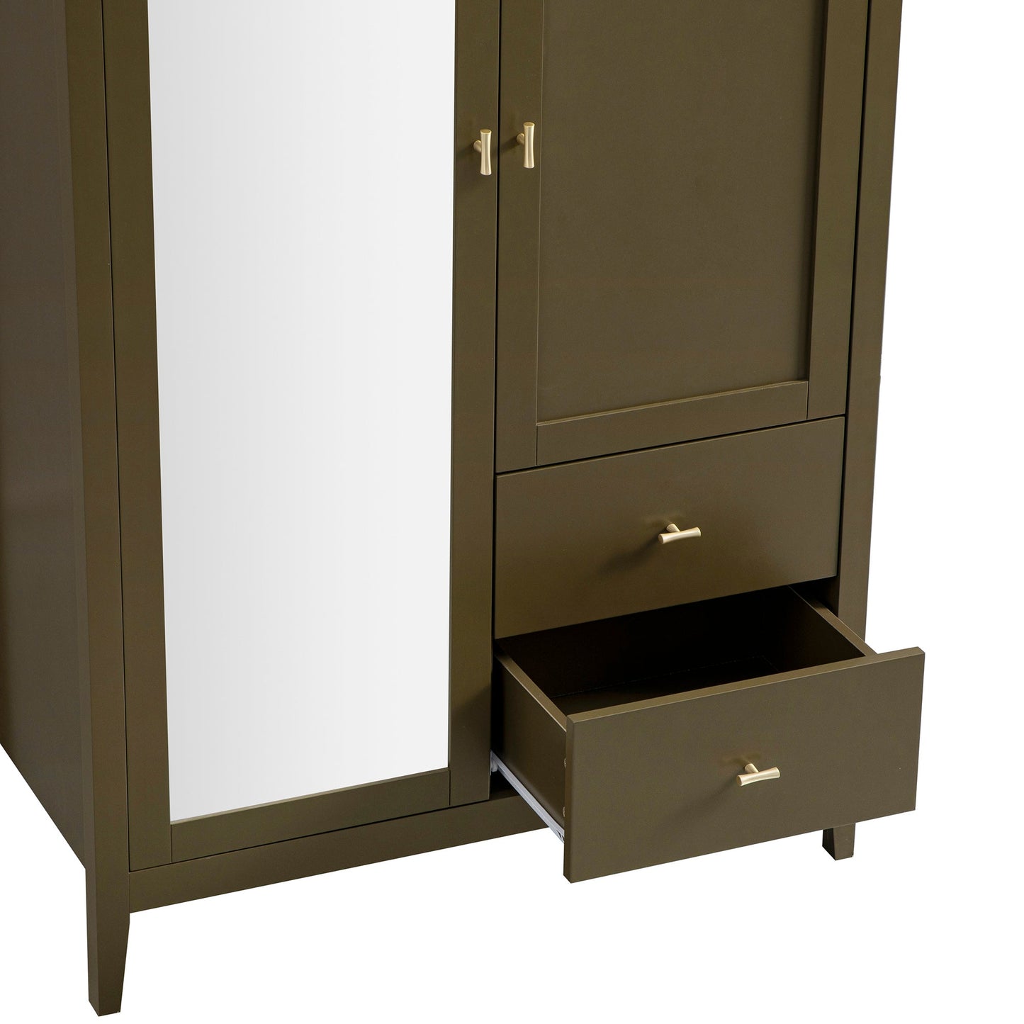 Oakham Mirrored Double Wardrobe, Olive Grove