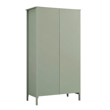Oakham Mirrored Double Wardrobe, Desert Sage