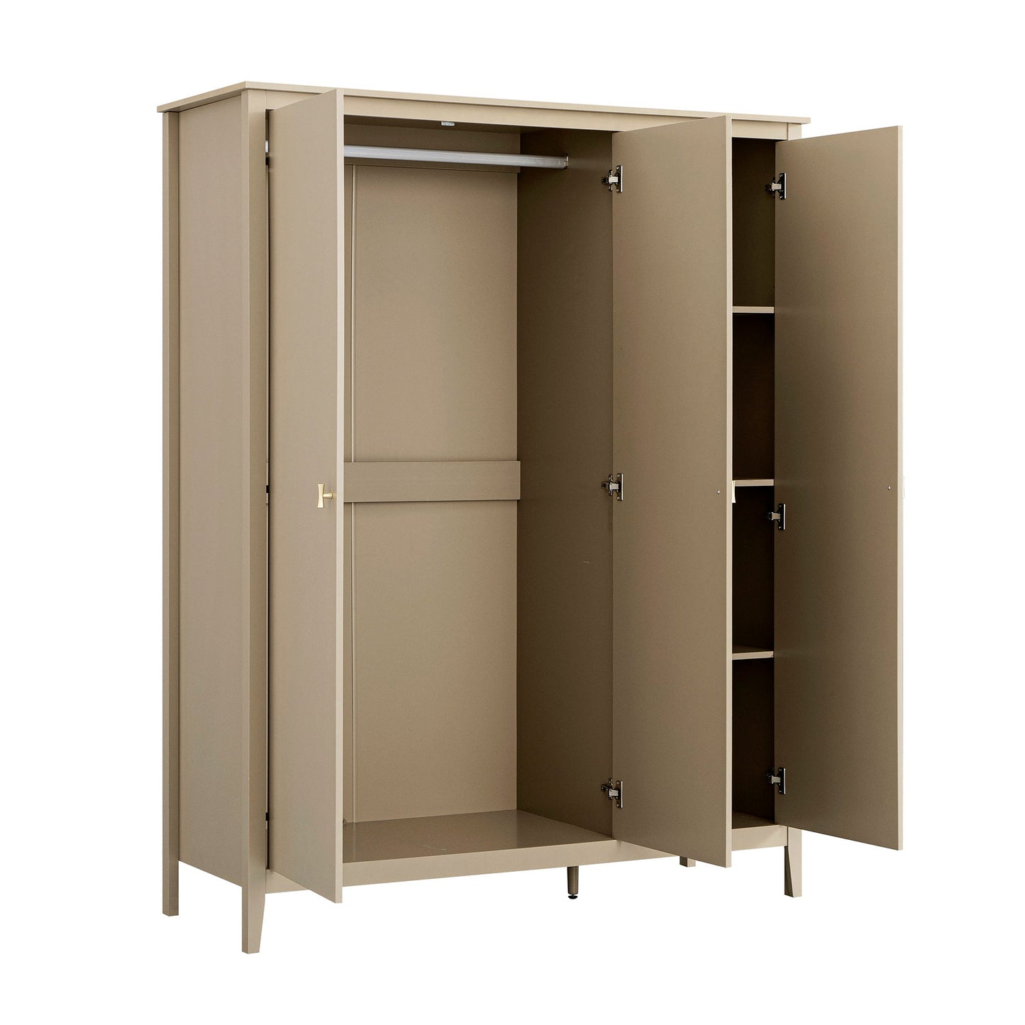 Oakham Triple Wardrobe, Deep Greige