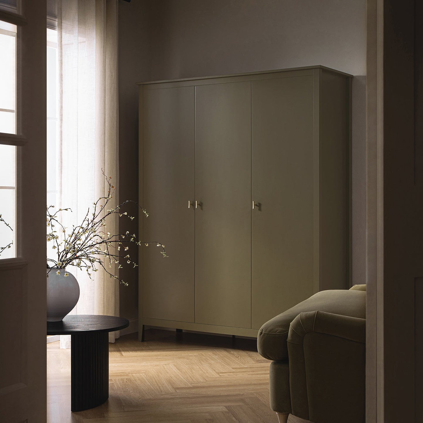 Oakham Triple Wardrobe, Olive Grove