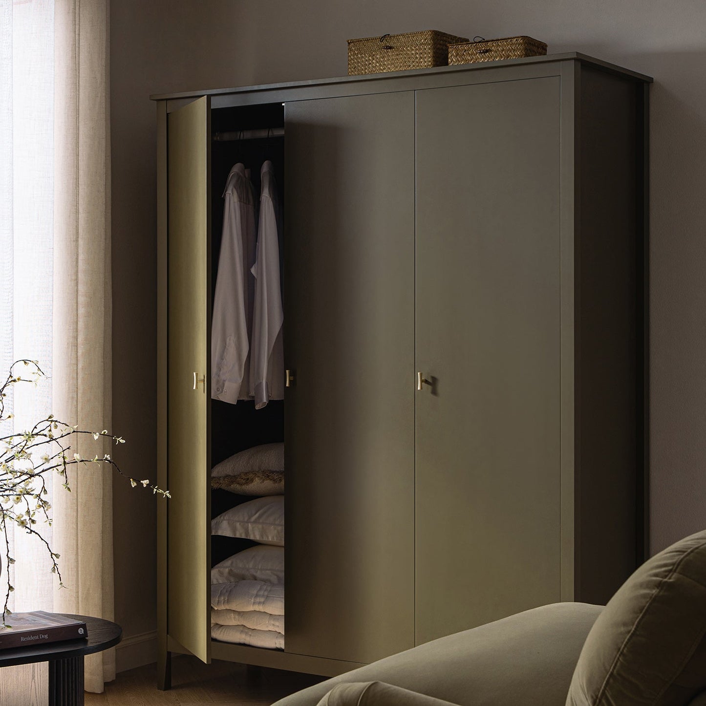 Oakham Triple Wardrobe, Olive Grove