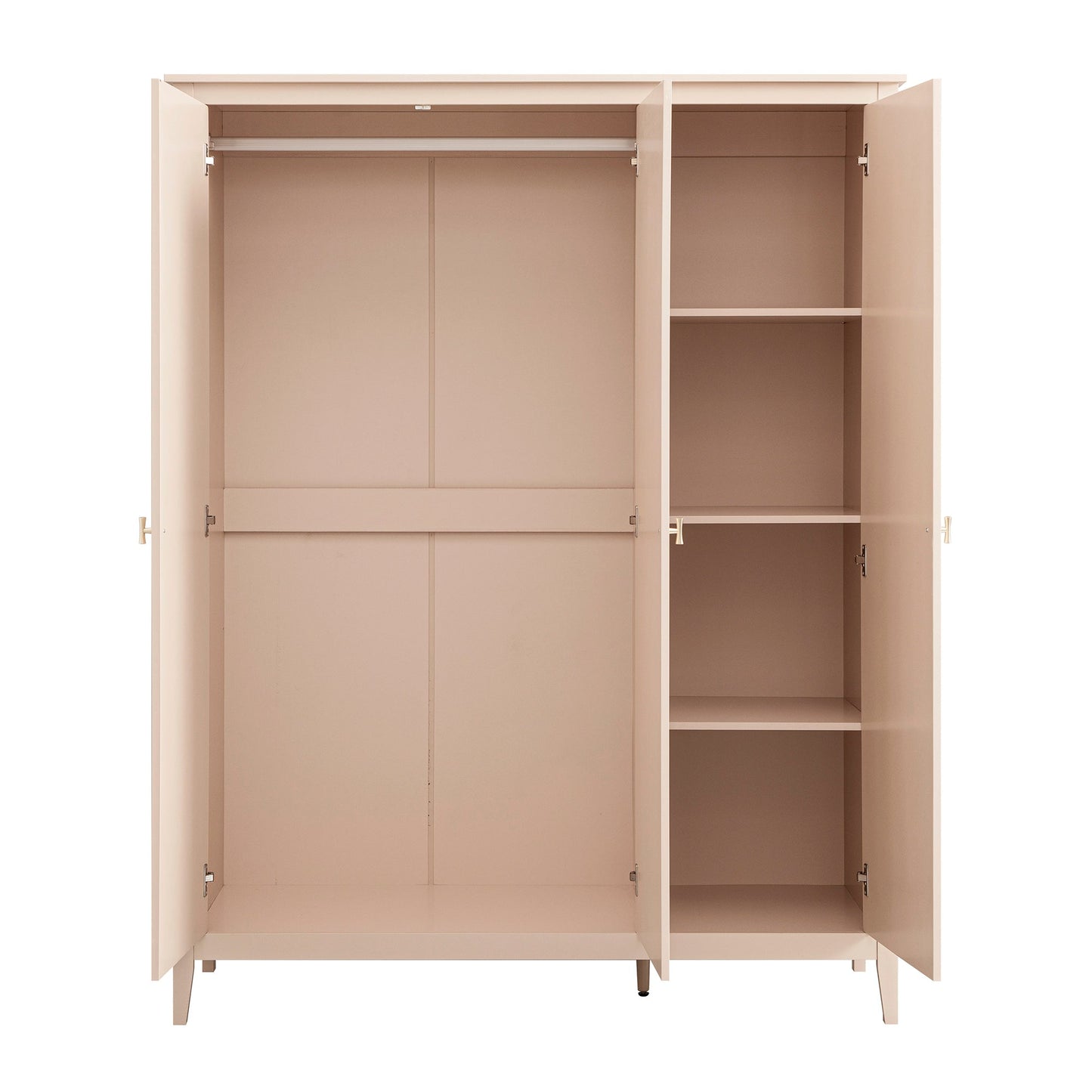 Oakham Triple Wardrobe, Nude Pink