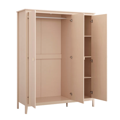 Oakham Triple Wardrobe, Nude Pink