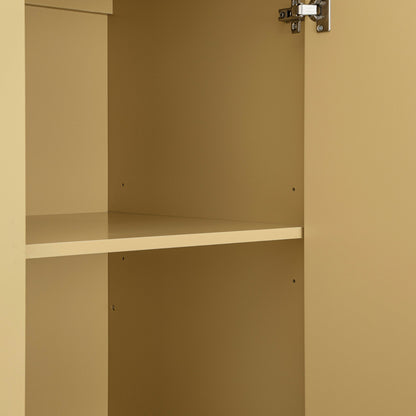 Oakham Triple Wardrobe, Rattan Yellow