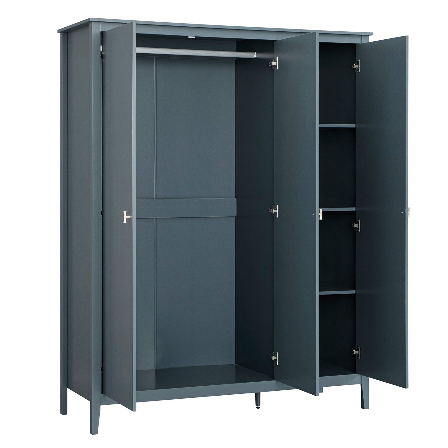 Oakham Triple Wardrobe, Stormy Blue