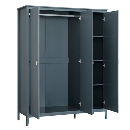 Oakham Triple Wardrobe, Stormy Blue
