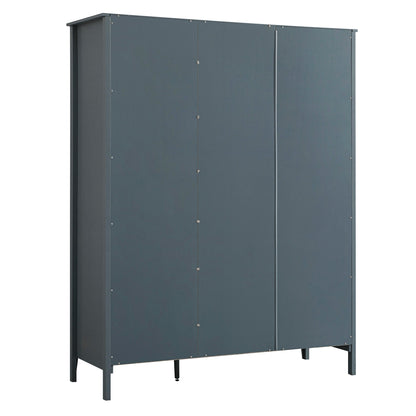 Oakham Triple Wardrobe, Stormy Blue