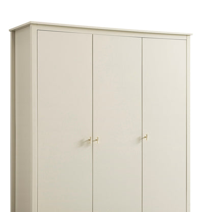 Oakham Triple Wardrobe, Shaded White
