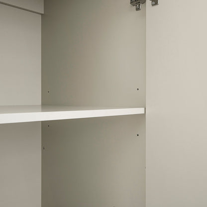 Oakham Triple Wardrobe, Shaded White