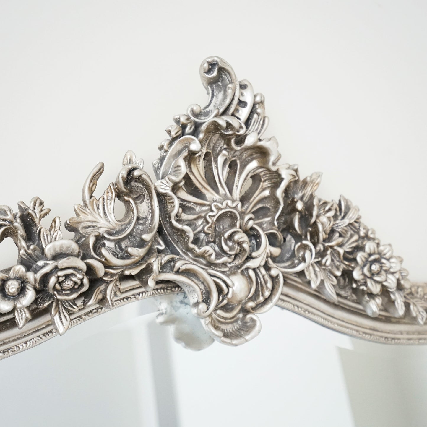 Francesca - Silver Arched Ornate Full Length Mirror 185cm x 100cm