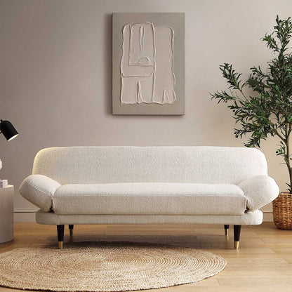 Solna 2-Seater Sofa Bed, Beige Boucle