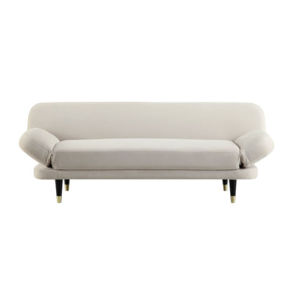 Solna 2-Seater Sofa Bed, Champagne Velvet