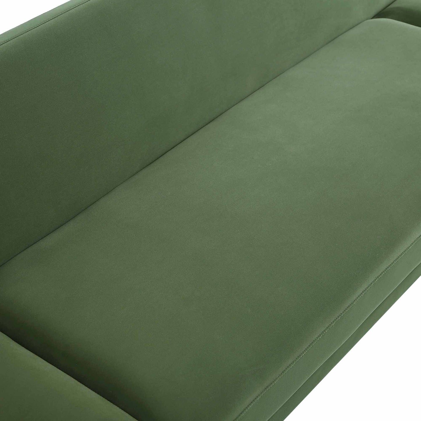 Solna 2-Seater Sofa Bed, Moss Green Velvet