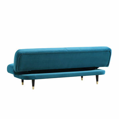 Solna 2-Seater Sofa Bed, Teal Velvet