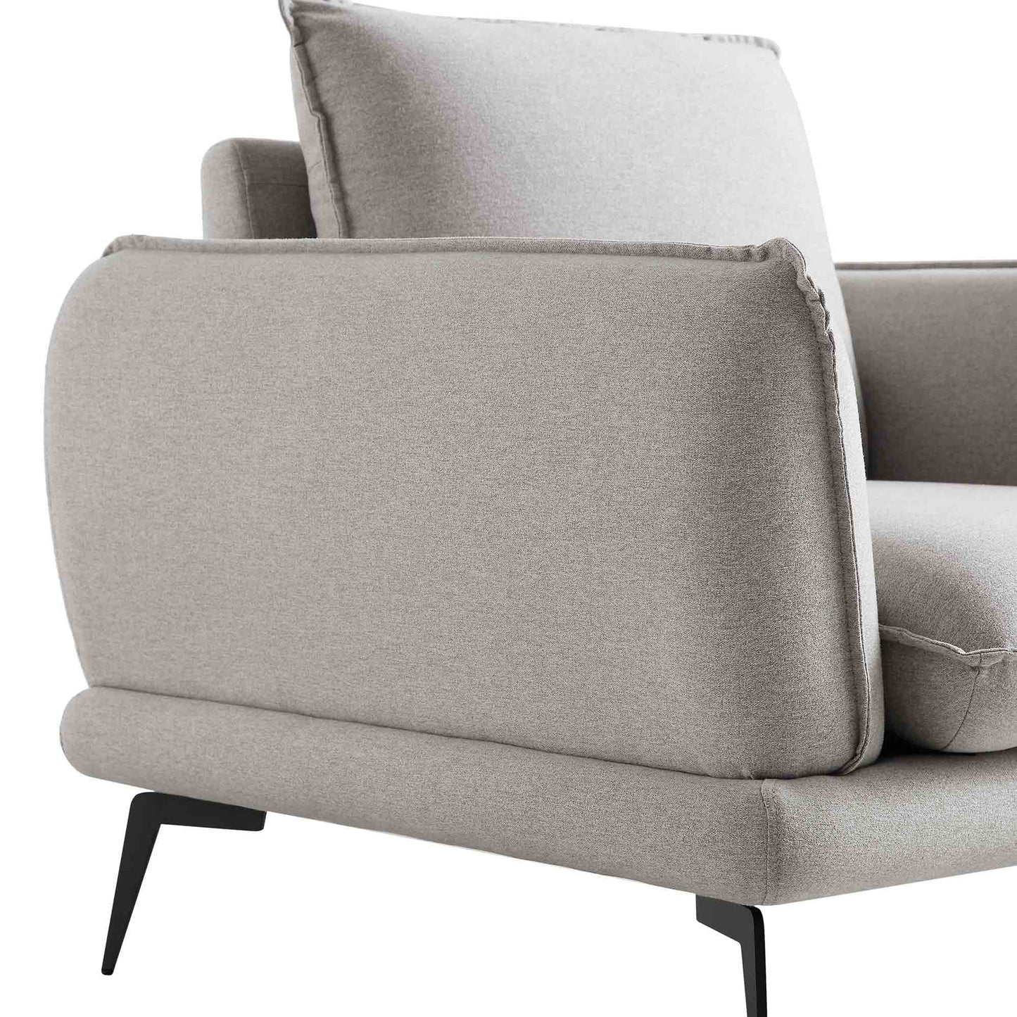 Obriel Grey Marl Fabric Armchair