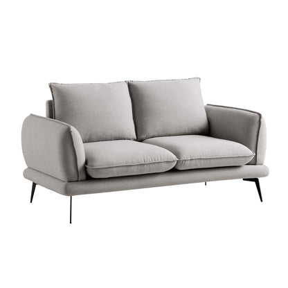 Obriel Grey Marl Fabric Sofa, 2-Seater