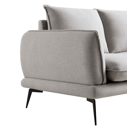 Obriel Grey Marl Fabric Sofa, 2-Seater