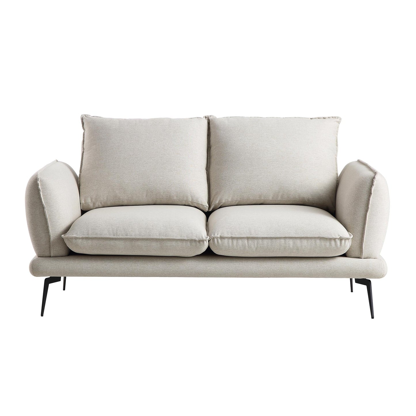 Obriel Oatmeal Fabric Sofa, 2-Seater
