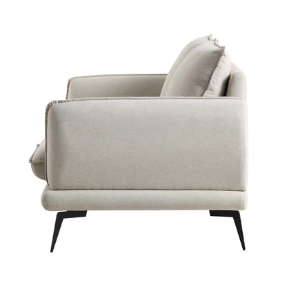 Obriel Oatmeal Fabric Sofa, 2-Seater