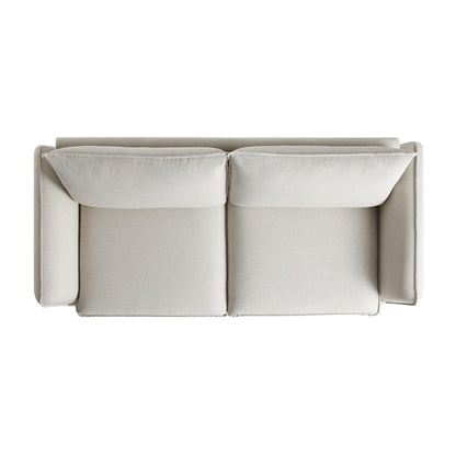 Obriel Oatmeal Fabric Sofa, 3-Seater