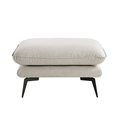 Obriel Oatmeal Fabric Footstool