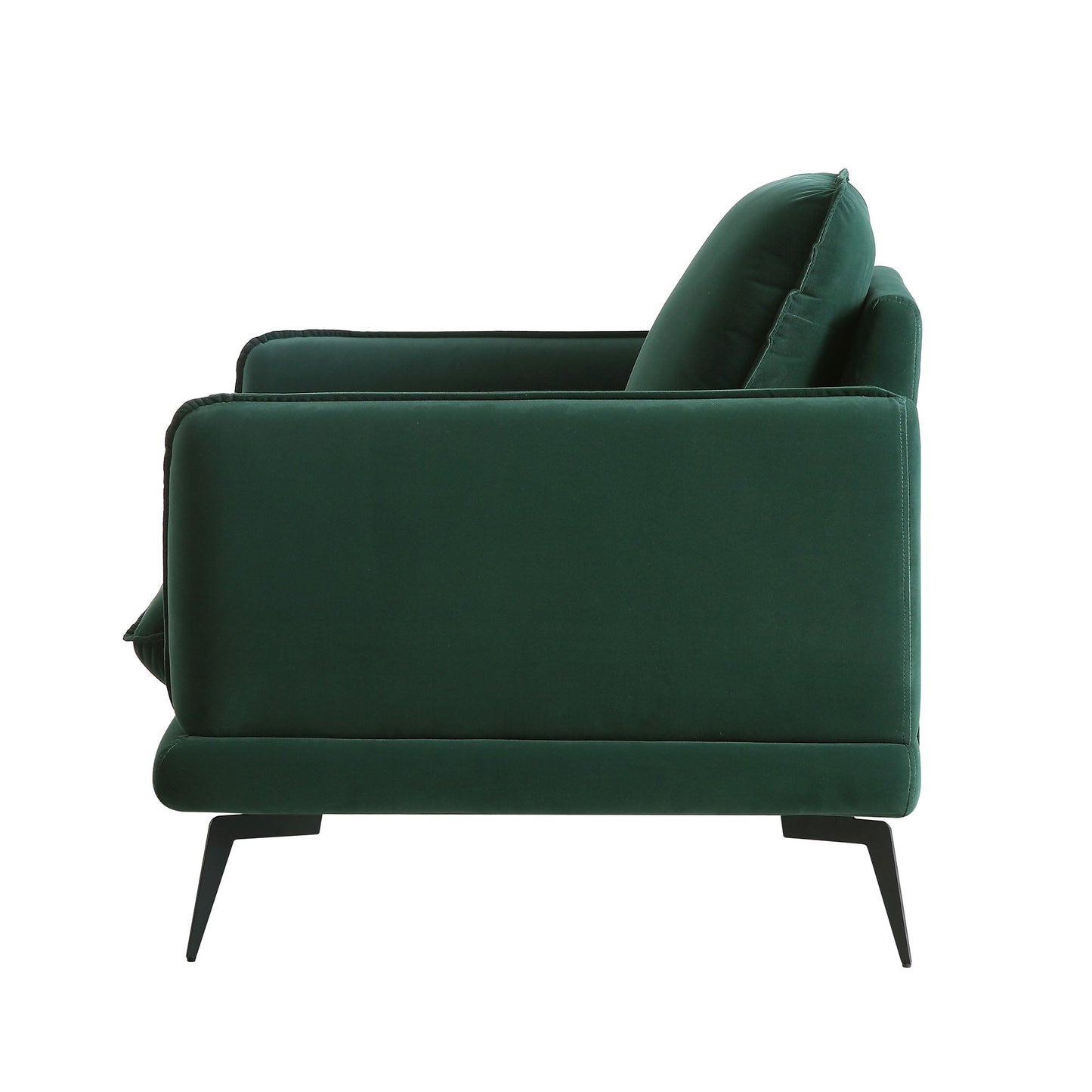 Obriel Forest Green Velvet Armchair