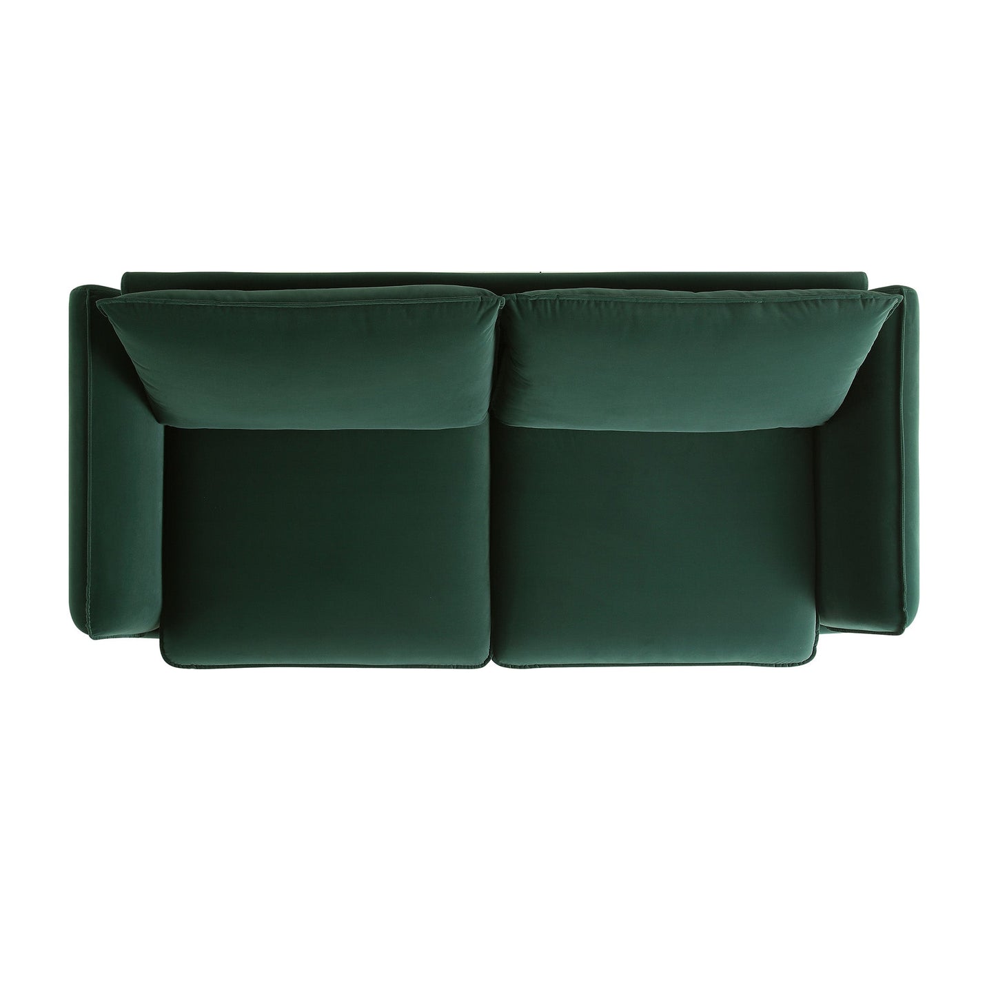Obriel Forest Green Velvet Sofa, 3-Seater